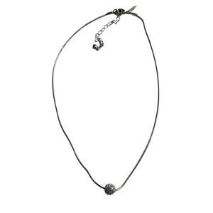 Lia Sophia GLITTER BALL Necklace Gold Silver Hematite 16-19